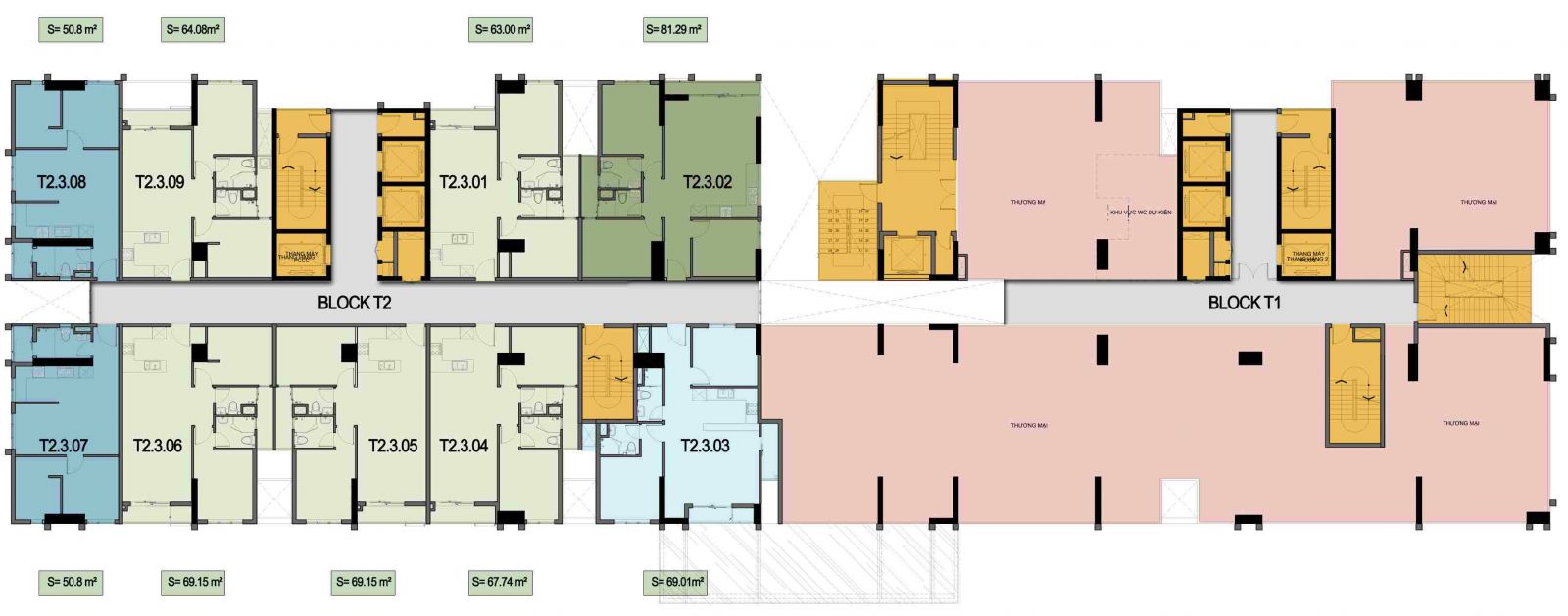 mặt bằng căn hộ calla garden