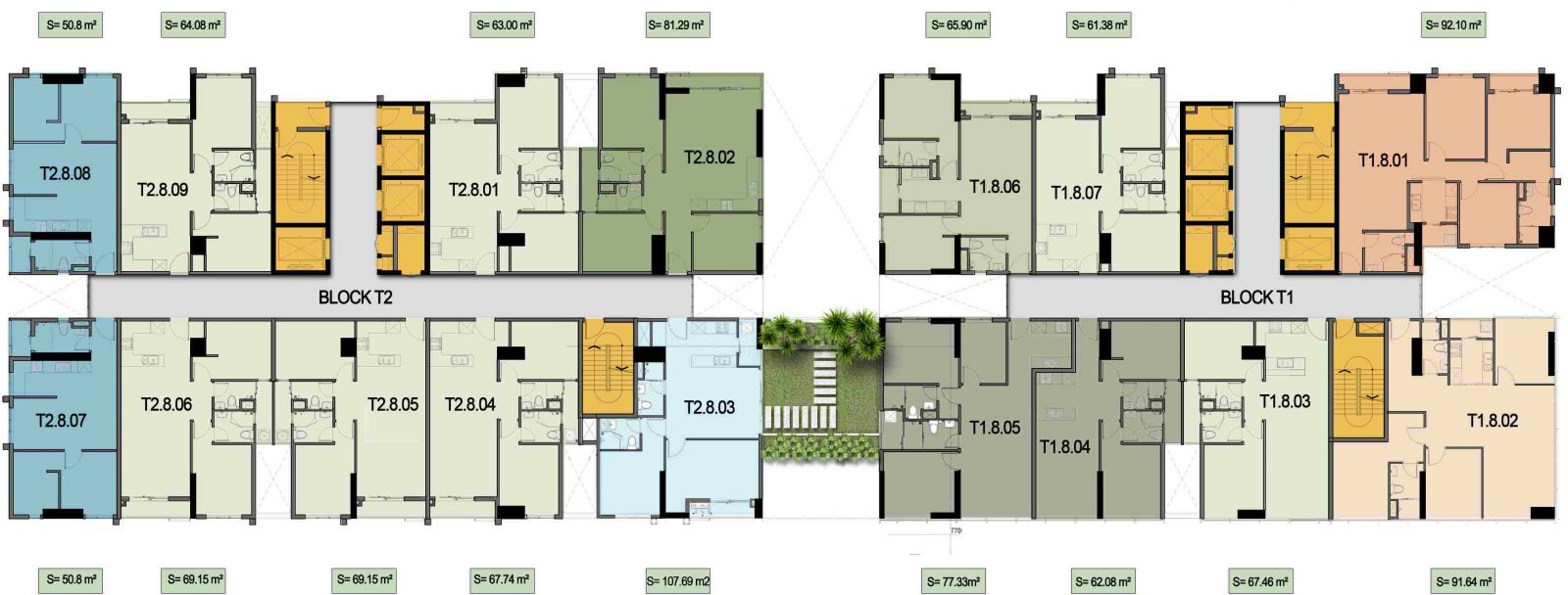 mặt bằng căn hộ calla garden
