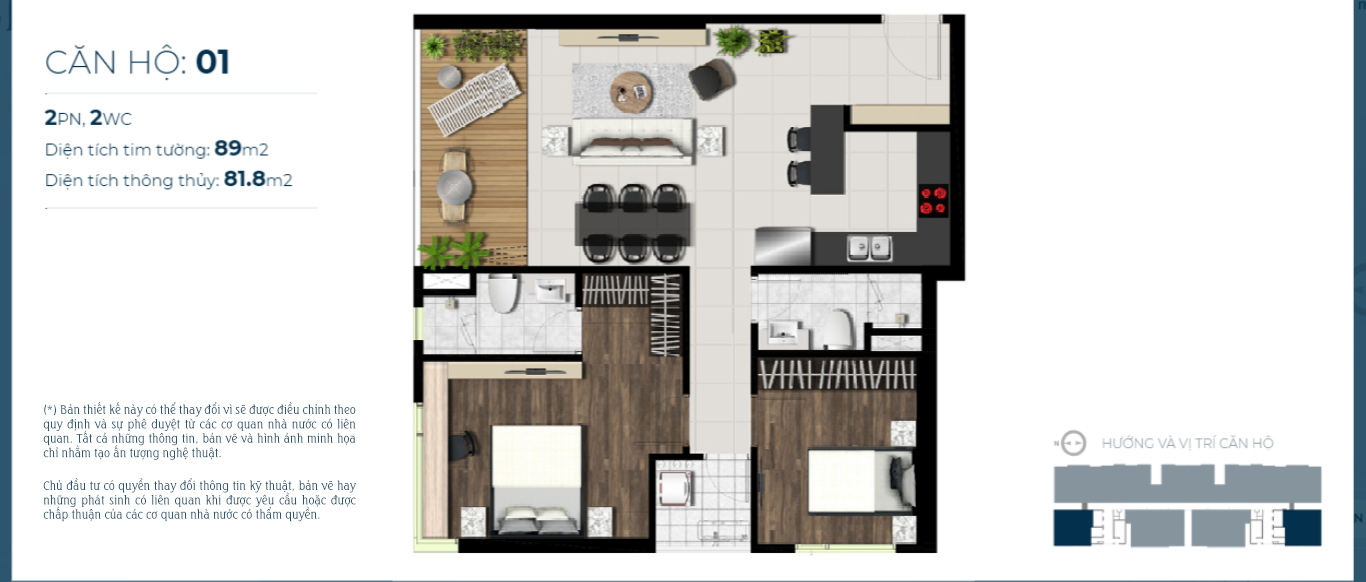 Thiết kế căn hộ sky 89 Quận 7